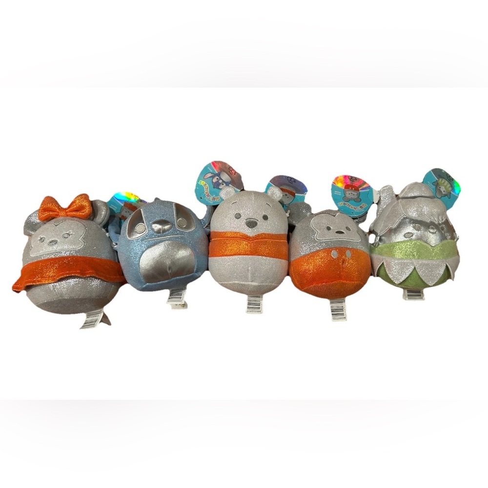 Squishmallows Disney Mickey Pooh Stitch Plush Stuffed Toy Lot 100 Years Bundle